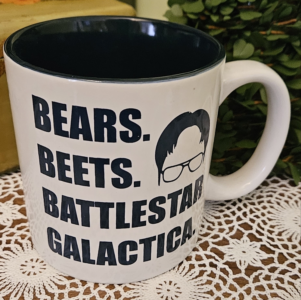 Dwight Schrute The Office Coffee Mug Bears, Beats...